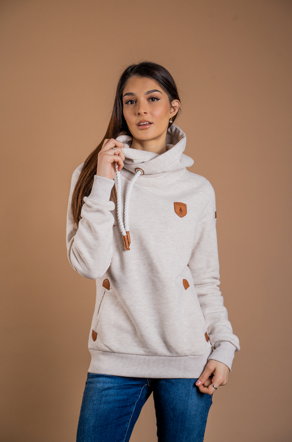 Wanakome Artemis Hoodie Heather Oatmeal