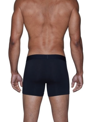 Wood Boxer Brief Underwear - Black - 3" Inseam