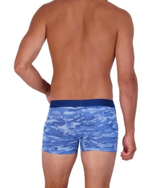 Wood Boxer Brief - Blue Camo - 3" Inseam