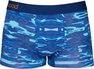 Wood Trunk Underwear - Blue Liquid - 1" Inseam