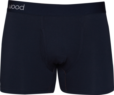 Wood Boxer Brief Underwear - Black - 3" Inseam