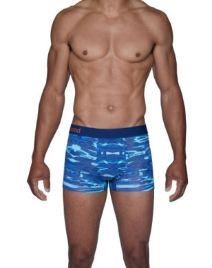 Wood Trunk Underwear - Blue Liquid - 1" Inseam