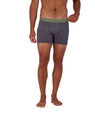 Wood Boxer Brief - Iron Color - 3" Inseam