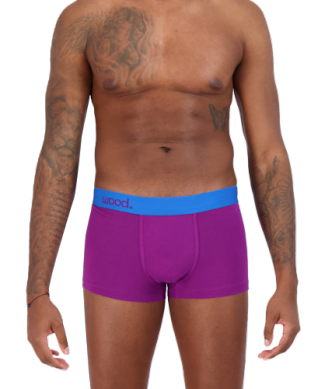 Wood Trunk Underwear - Grape - 1" Inseam