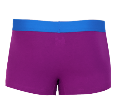 Wood Trunk Underwear - Grape - 1" Inseam