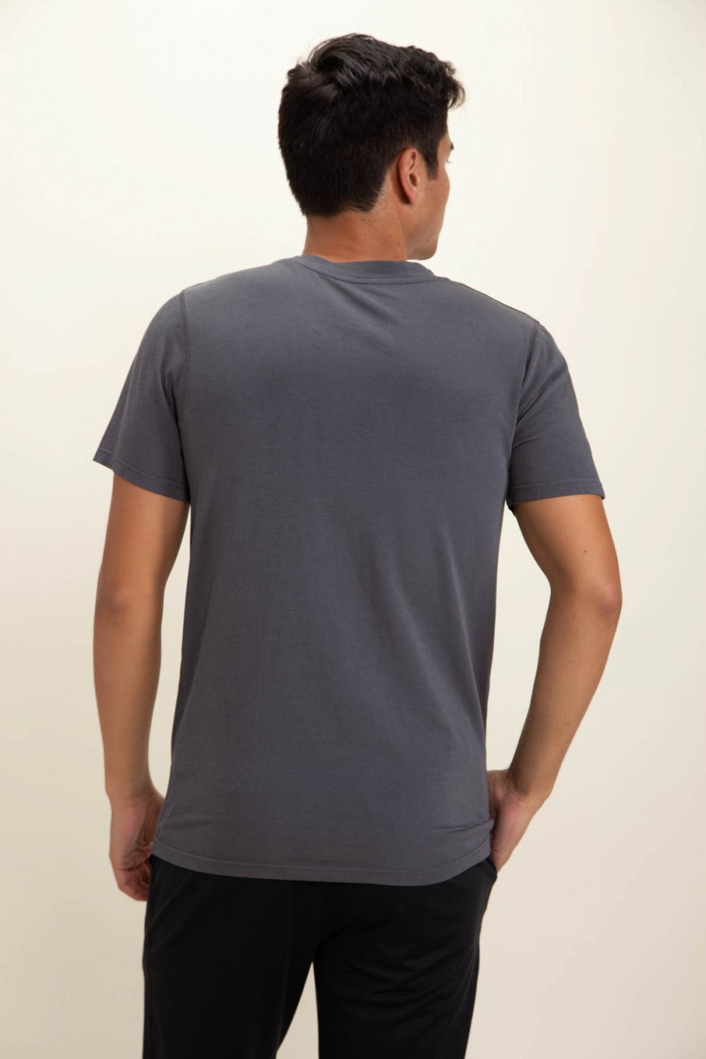 Mono B Pima Cotton Blend Tee - Grey