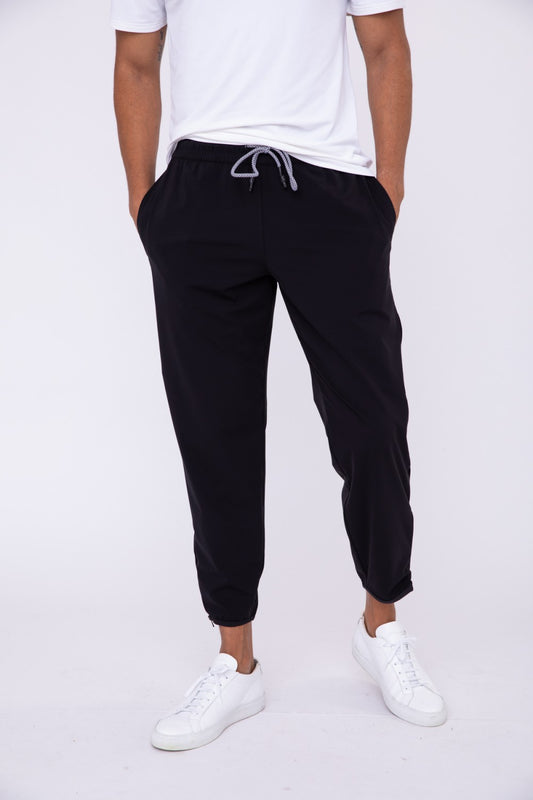 Graphene High-Waist Athleisure Joggers - Black