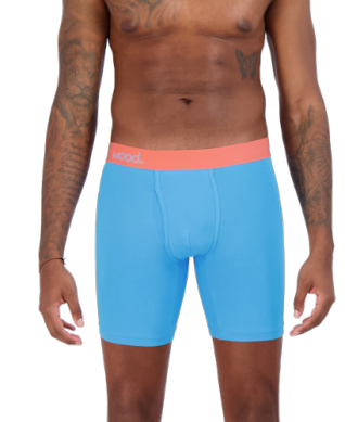 WOOD BIKER BRIEF W/FLY - MALIBU - 6" Inseam