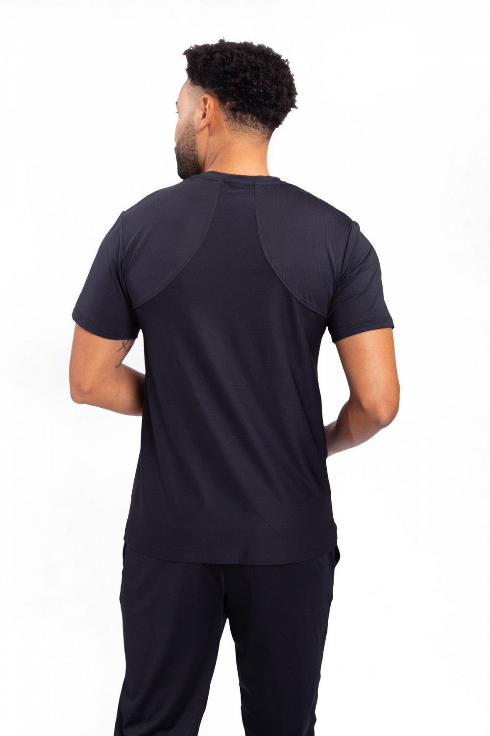 Micro-Perforated Active T-Shirt - Black