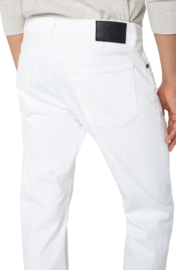 Liverpool Los Angeles Kingston Modern Straight White Denim