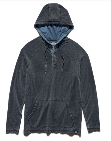 Chatham Burnout Henley Hoodie