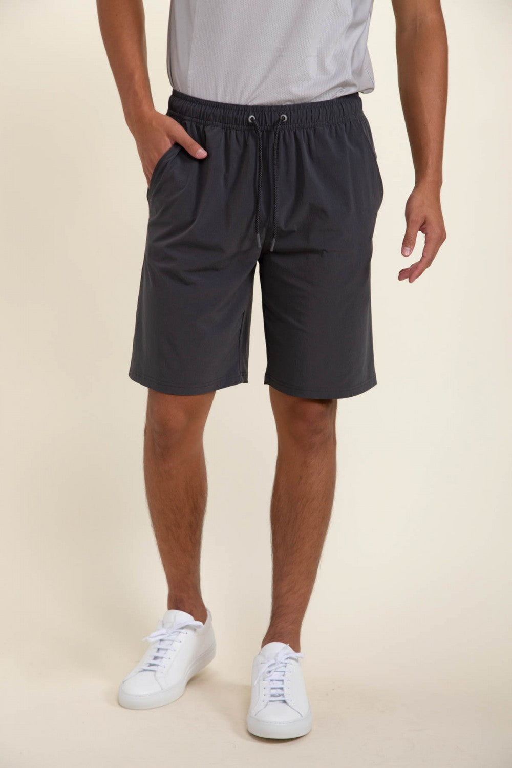 Active Drawstring Shorts - Dark Grey