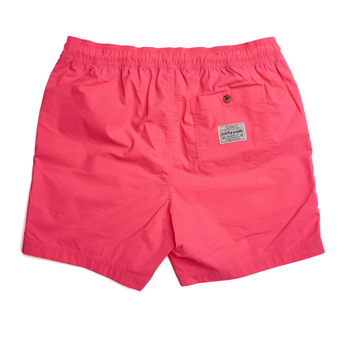 Party Pants Solid Vintage Volley Pink Shorts 5"Inseam